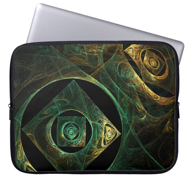 Magiska Vibrations Abstrakt Art Laptop sleeve (Framsidan)
