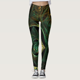 Magiska Vibrations Abstrakt Art Leggings