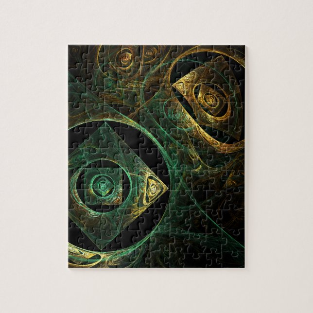 Magiska Vibrations Abstrakt Art Pussel (Vertikal)