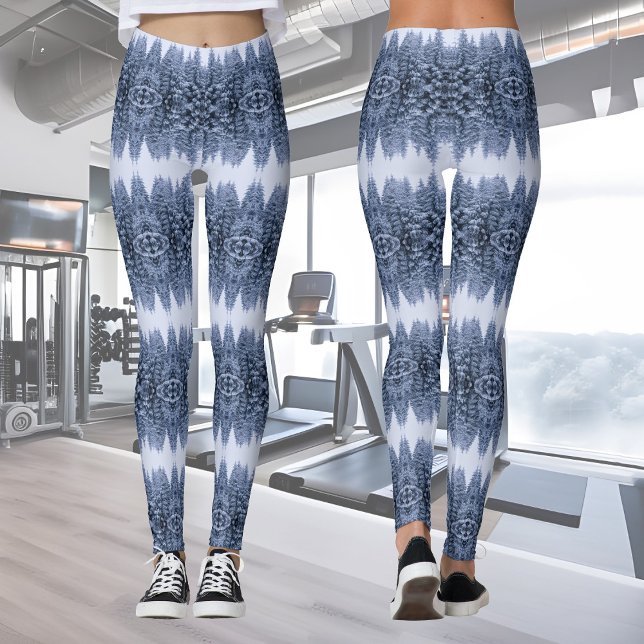 Magiska vinterskogar - blå, coola vinter leggings (Skapare uppladdad)