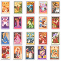 Magiska Witchy Tarot Card, Fantasy