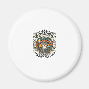 Magiskola Fantasy Katt Söt Kisse Design - Magi Magnet