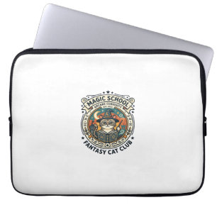 Magiskola Fantasy Katt Söt Kitty Design - Magi Laptop Fodral