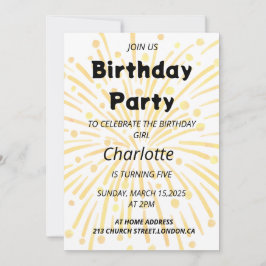 Magiskt 5:e födelsedag inbjudningar