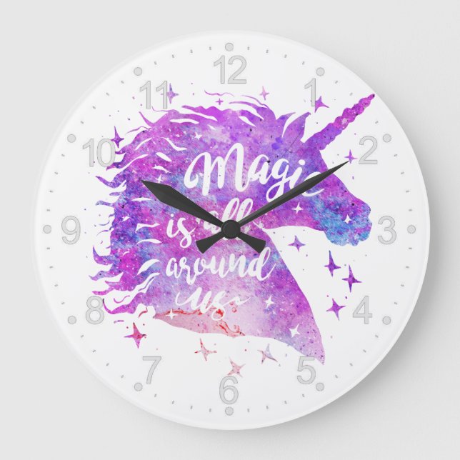 Magiskt är överallt - välj bakgrund färg stor klocka (Framsida)