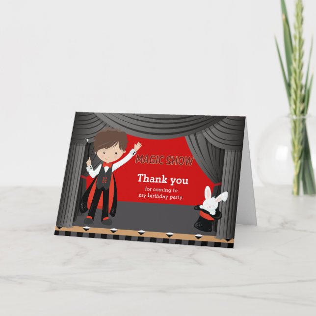 Magiskt bildspel tack kort (Framsida)