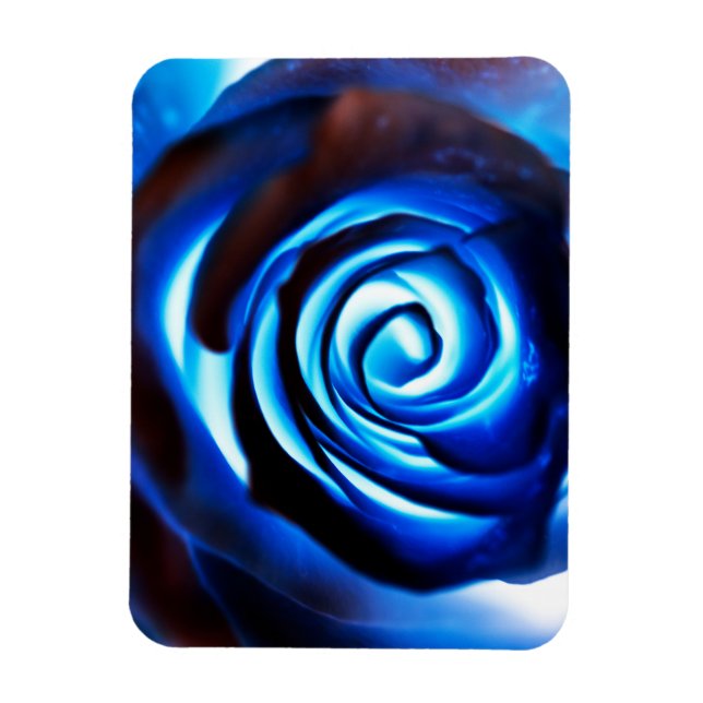 Magiskt blåblomma, flexibel fotomagnet magnet (Vertikal)