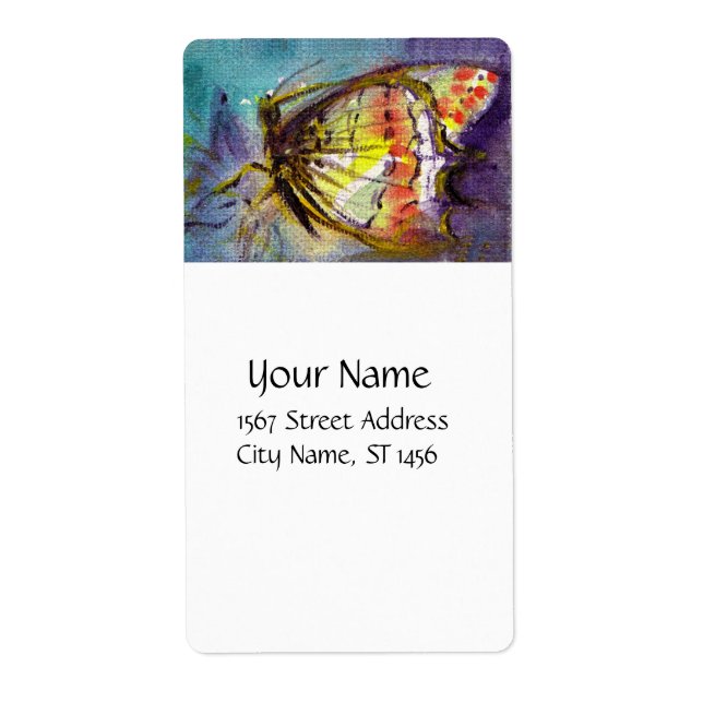 MAGISKT BUTTERFALL I BLÅVitt Fraktsedel (Framsidan)