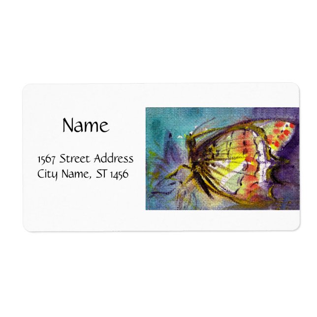 MAGISKT BUTTERFALL I BLÅVitt Fraktsedel (Framsidan)