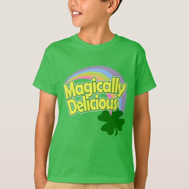 Magiskt Delicious Pastel Rainbow St patricks day T Shirt (Framsida)