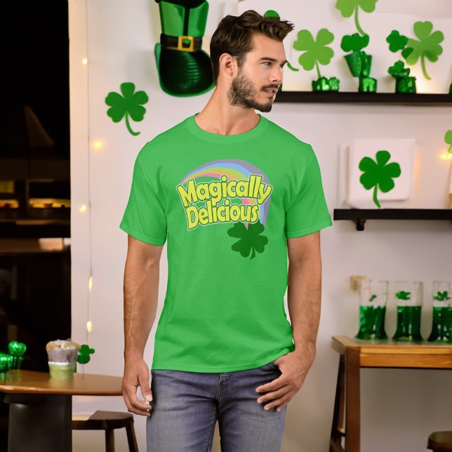 Magiskt Delicious Rainbow Tee Shirt (magically delicious st patricks day lucky charms tshirt)