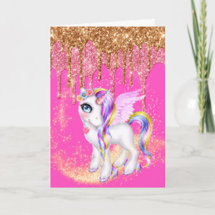 Magiskt enmajsdamm från vinge glitter kort