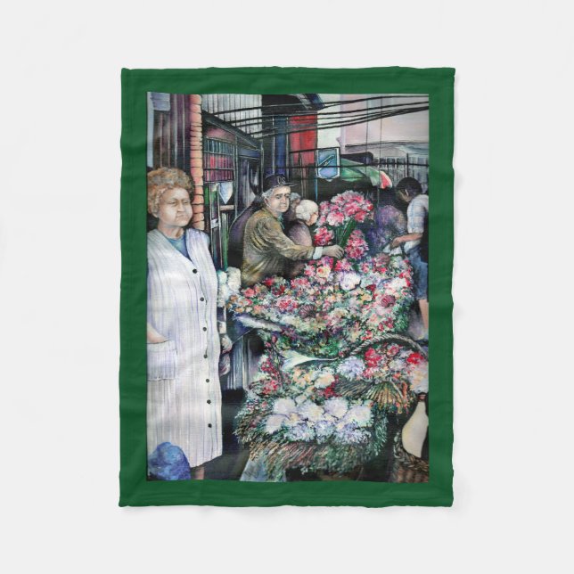 Magiskt evenemang på den svarta marknaden fleecefilt (Framsidan)