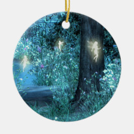 Magiskt felikt flyg Orniment för natt Julgransprydnad Keramik