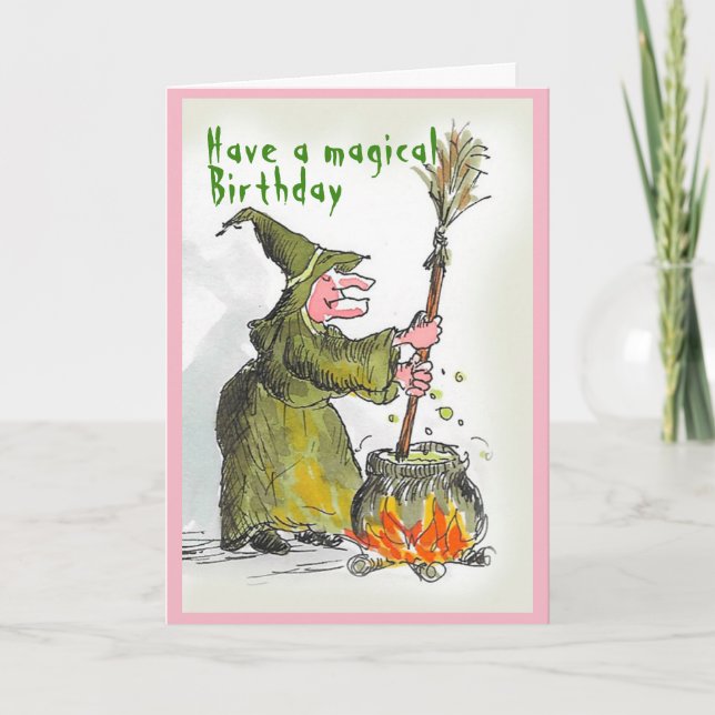 Magiskt födelsedagskort kort (Framsida)