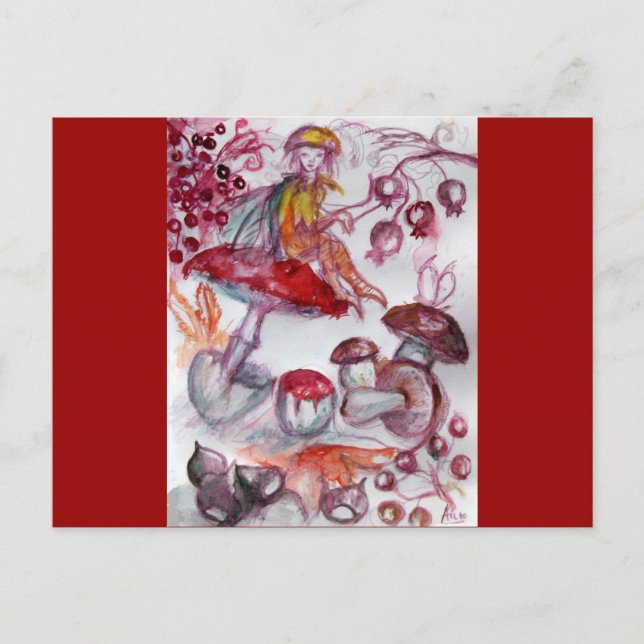 MAGISKT FOLLET AV MUSHROOMER VYKORT (Framsida)