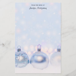 Magiskt fotografi av Bollar, metallisk jul Brevpapper