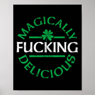 Magiskt God Rolig Irländsk St Patricks Dag Mig Poster