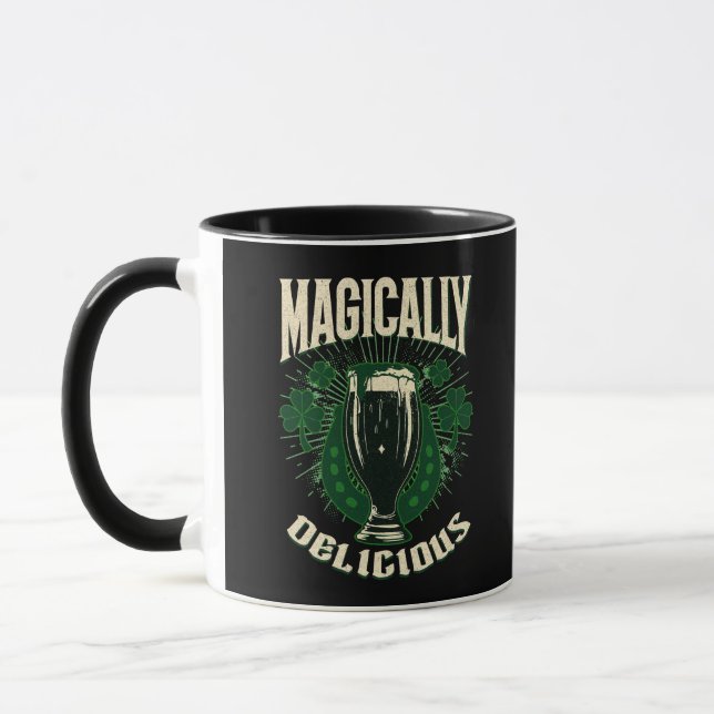 Magiskt God St. Patrick's Day Irländsk Stout Mugg (Vänster)