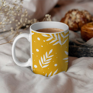 Magiskt grenar - gult kaffemugg