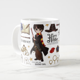 Magiskt HARRY POTTER™ vattenfärg Jumbo Mugg