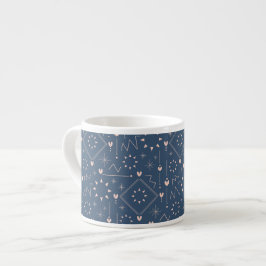 Magiskt hjärtmönster espressomugg