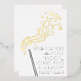 Magiskt julkort med guldgolv
