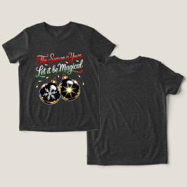 Magiskt julornament för flickor - Charmig festlig T Shirt