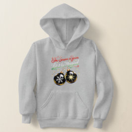 Magiskt julprydnads-svärmande festlig för flickor t shirt