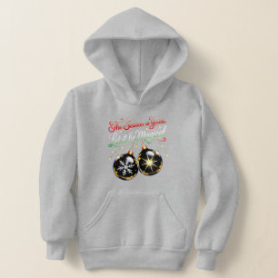 Magiskt julprydnads-svärmande festlig för flickor t shirt