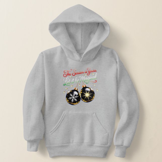 Magiskt julprydnads-svärmande festlig för flickor t shirt (Laydown)