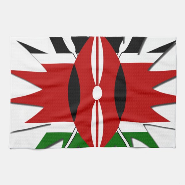 Magiskt Kenya: Firande av Internationella turismda Kökshandduk (Horisontell)