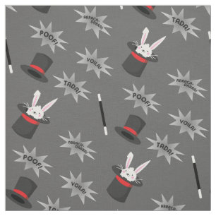 Magiskt kute Magician Rabbit i Hat Tyg