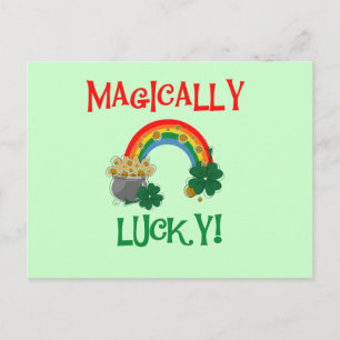 Magiskt Lucky T-shirts och presenter Vykort