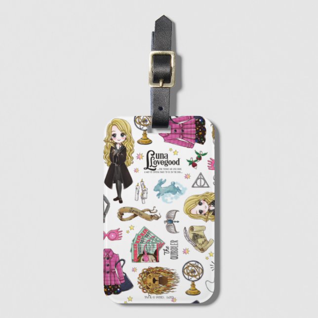 Magiskt Luna Lovegood Watercolor Bagagebricka (Framsida vertikal)