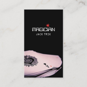 Magiskt magisterkort - uppspelning - underhållnin visitkort