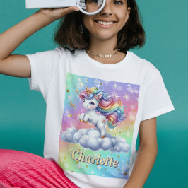 Magiskt moln för gnistra Unicorn T Shirt