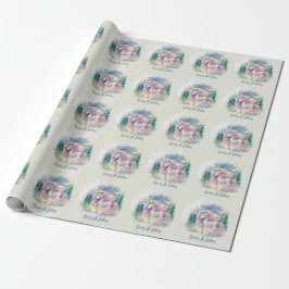 Magiskt mousserande vitaktig enmajs barns födelsed presentpapper