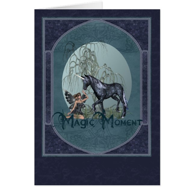 Magiskt ögonblick hälsningskort (Framsidan)