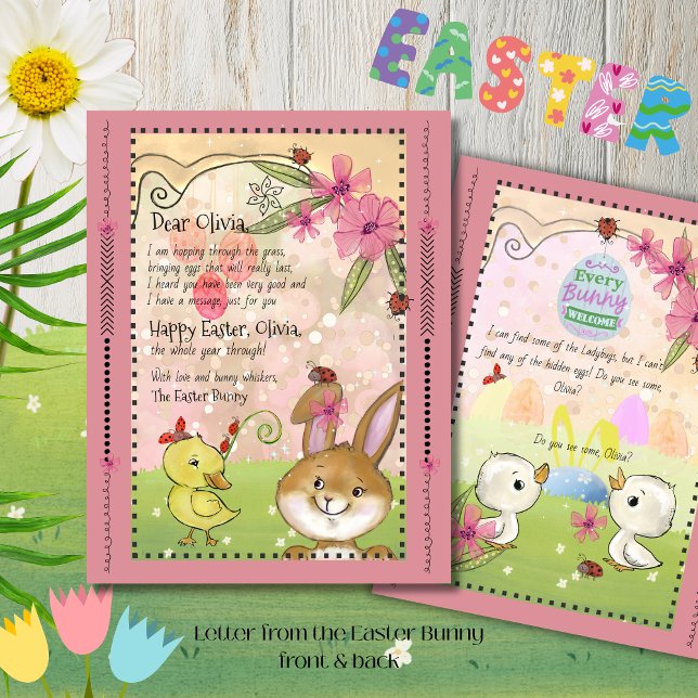 Magiskt Rosa Brev från Påskharen (Magical Pink Letter from the Easter Bunny )