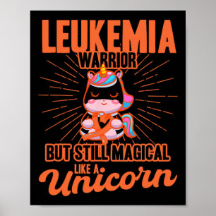 Magiskt som en medvetenhet om Unicorn Leukemia Poster
