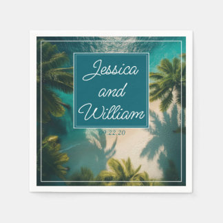 Magiskt sommar Bröllop Pappersservett