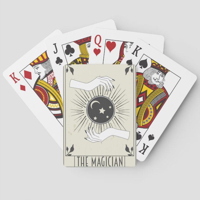 Magiskt spelkort för målkort (Baksidan)