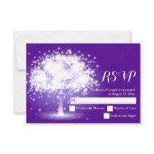 Magiskt träd, mousserande ljus lila bröllop OSA