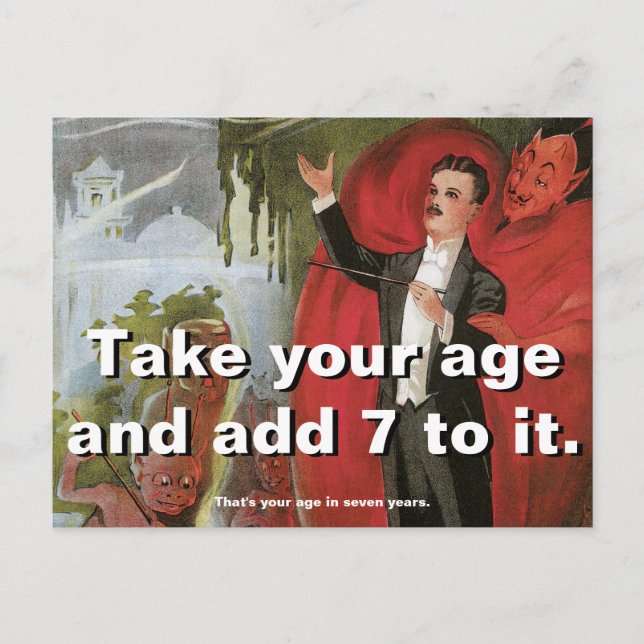 Magiskt trick vykort (Framsida)