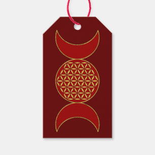 Magiskt Triple Måne - Spirit Flower of Life 1 Hoo Presentetikett