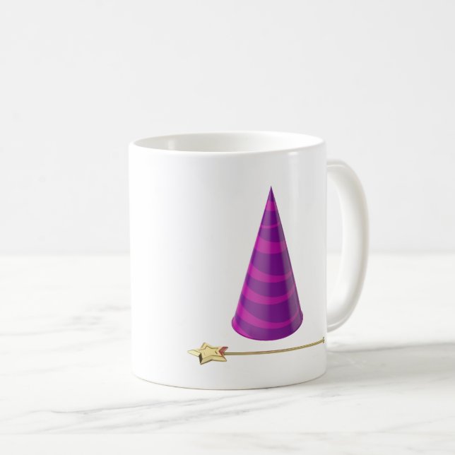 Magiskt trollspö och konhatt kaffemugg (Framsida höger)