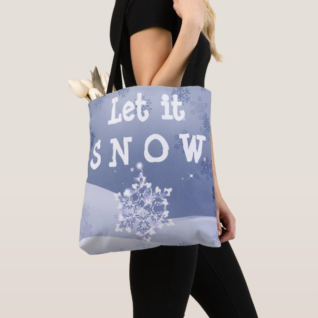 Magiskt underland Låt det snöa Tygkasse (Närbild)