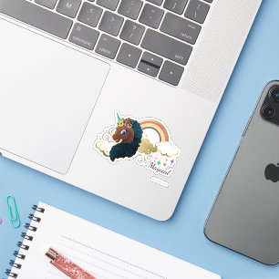 Magiskt Unicorn Rainbow & Clouds Design Klistermärken