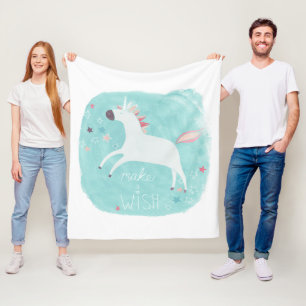Magiskt Unicorn Squad - Gör en önskning Fleecefilt